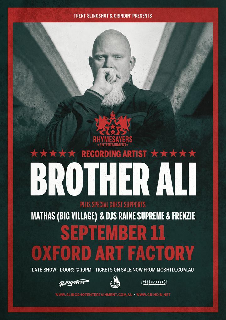 BROTHER ALI @ OXFORD ART FACTORY, SYDNEY