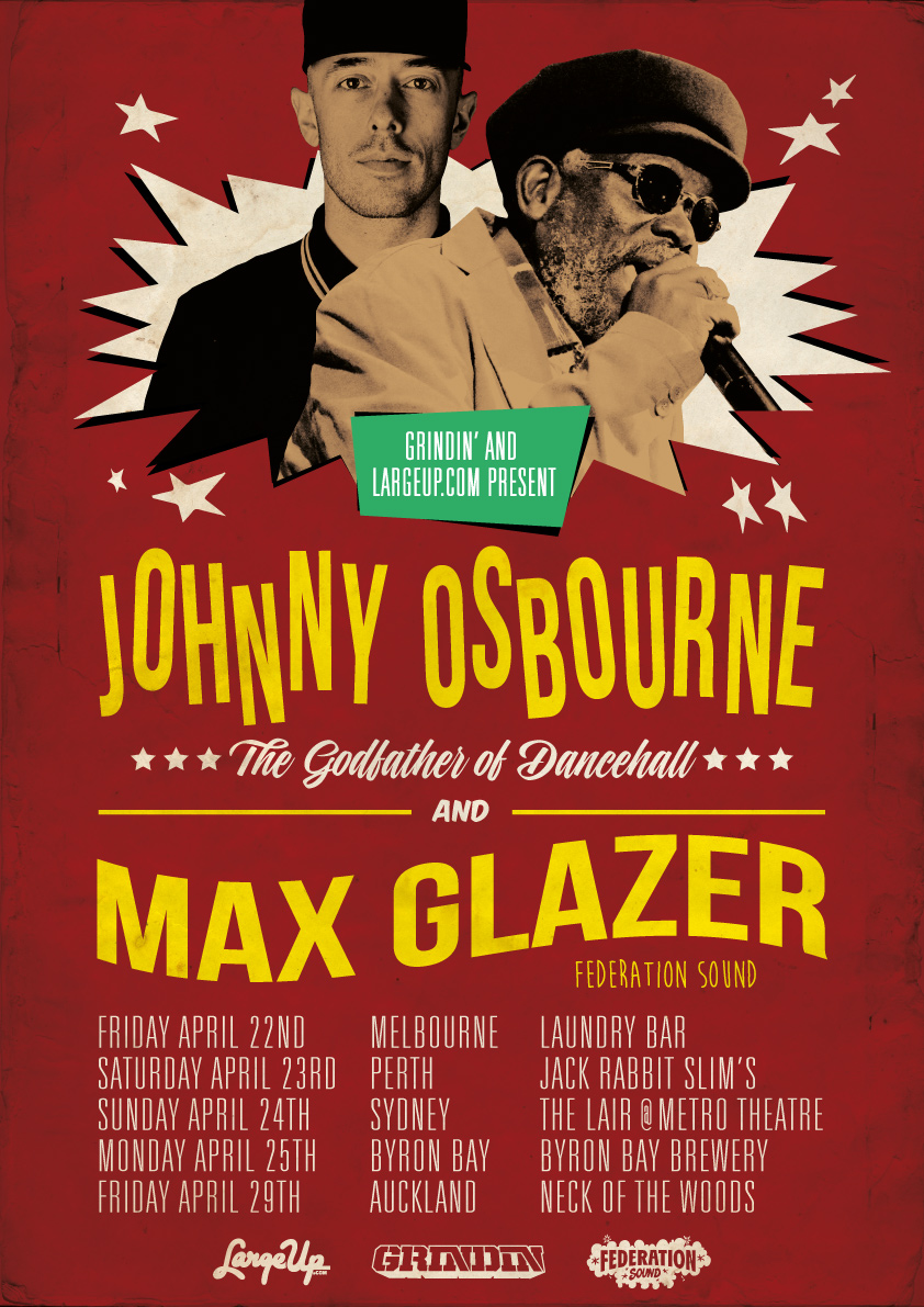 JOHNNY OSBOURNE & MAX GLAZER AUSTRALIA / NEW ZEALAND TOUR