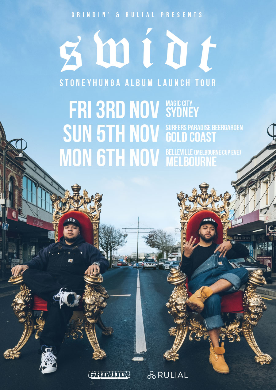 SWIDT “STONEYHUNGA” AUSTRALIA ALBUM LAUNCH TOUR